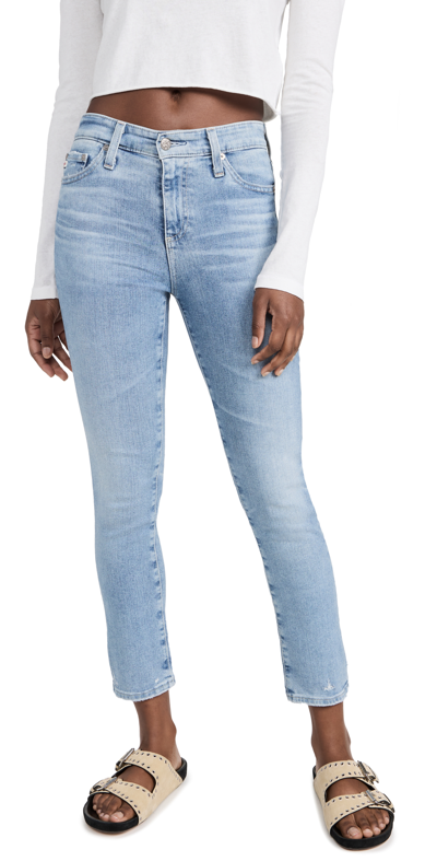 Ag Mari High Waist Slim Straight Leg Jeans In Years Undertow