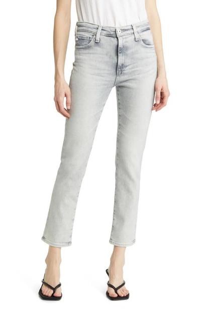 Ag Mari High Waist Ankle Slim Straight Leg Jeans In Vp Avalanche