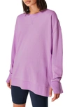Sweaty Betty After Class Split Sweatshirt In Aeon Purple
