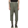 Rick Owens Dropped Crotch Trousers In 105 Sage