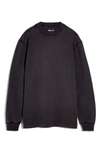 Madewell Rodin Mock Neck Sweater In Black Coal