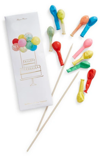 Meri Meri Rainbow Balloon Cake Topper Kit In Multi