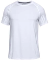 Under Armour Men's Mk-1 Heatgear Printed Training T-shirt In White/graphite
