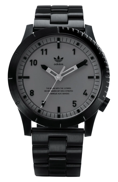 Adidas Originals Cypher Bracelet Watch, 42mm In Black/ Charcoal