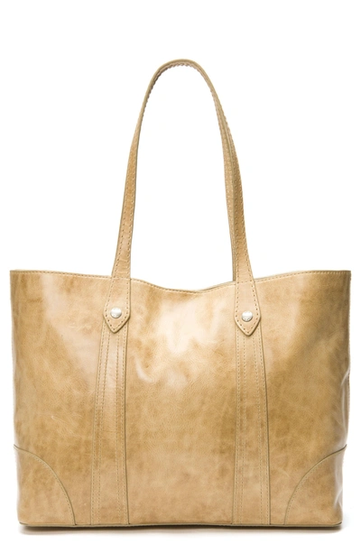 Frye Melissa Leather Shopper - Brown In Sand