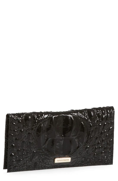 Brahmin Cordelia Checkbook Leather Wallet In Black Melbourne