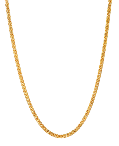 Macy's Square Wheat Link 20 Chain Necklace Collection In 14k Gold In Yellow Gold