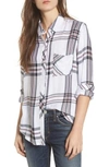 Rails Hunter Plaid Shirt In White/ Navy