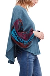 Free People We The Free Blossom Thermal Top In Blue Green