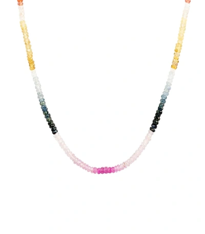 Roxanne First Graduated Rainbow Sapphire Beaded Necklace In Multi