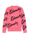 Givenchy Men's Sweater In All-over Logo Intarsia Mohair And Wool In Burgundy