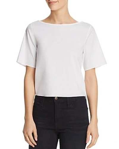 Dylan Gray Tie-back Top In White