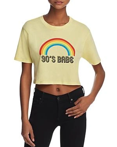 Desert Dreamer '90s Babe Cropped Graphic Tee - 100% Exclusive In Washed Yellow