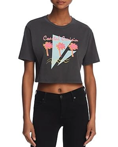 Desert Dreamer Coastal Cruisin Cropped Graphic Tee - 100% Exclusive In Washed Black