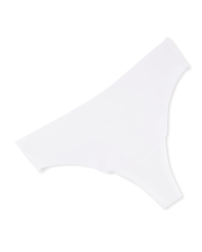 Hanro Invisible Cotton Thong Underwear In White