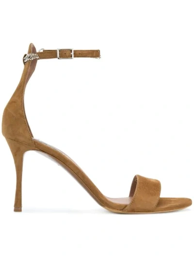Tabitha Simmons Ankle Chain Sandals In Brown