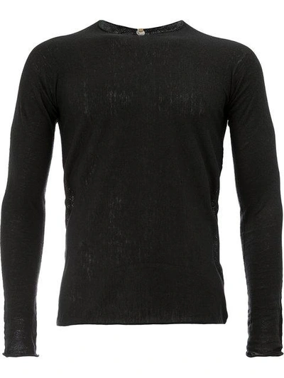 Label Under Construction Classic Fitted Jumper In Black