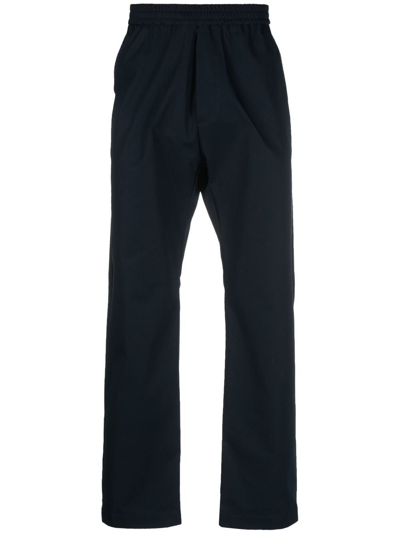 Barena Venezia Straight-leg Cotton Trousers In Blue