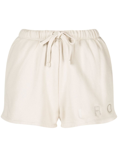 Iro Meika Drawstring-waist Shorts In Beige