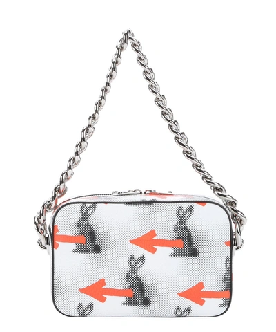 Prada White Fur Chain Shoulder Bag