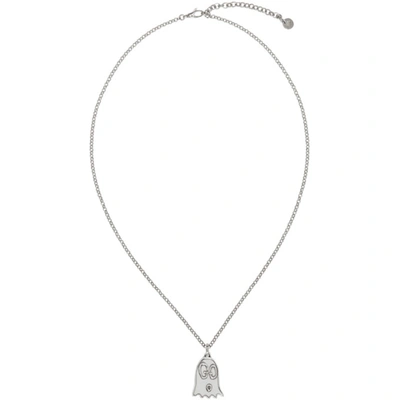 Gucci Ghost Necklace In Silver In Metallic