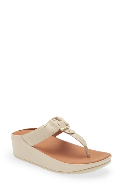 Fitflop Flitta Platform Flip Flop In Stone Beige