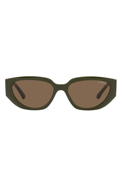 Vogue 52mm Oval Sunglasses In Green