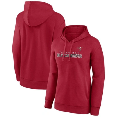 Fanatics Branded Red Tampa Bay Buccaneers Checklist Crossover V-neck Pullover Hoodie