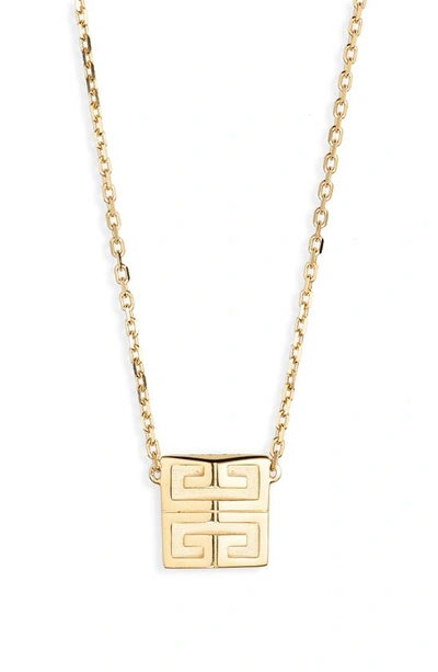 Givenchy 4g Pendant Necklace In Golden Yellow