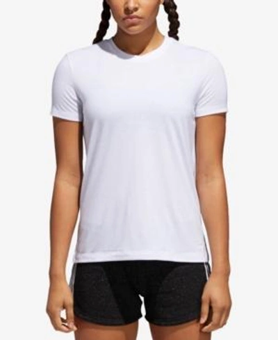 Adidas Originals Adidas Yola Short-sleeve T-shirt In White