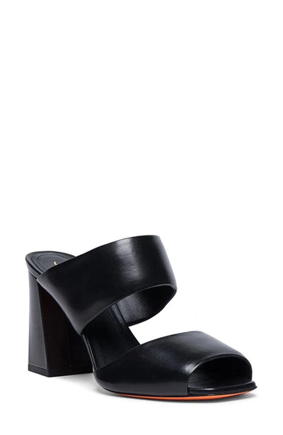 Santoni Cactus 85mm Sandals In Black