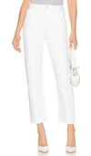 Agolde Cooper Relaxed Straight Cargo Jeans In White