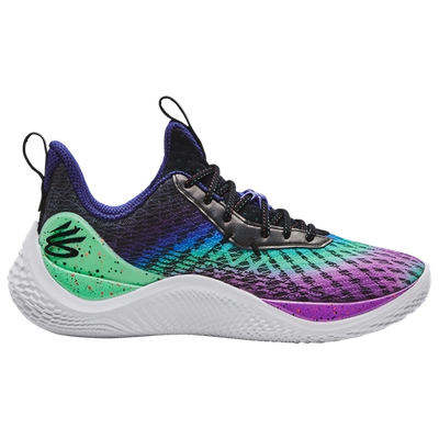 Under Armour Mens  Curry 10 In Purple Shade/white/vintage Green