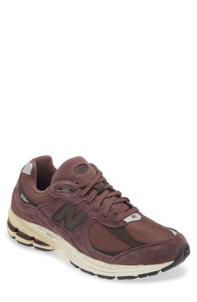 New Balance Men's 2002r Logo Mixed Media Sneakers In Truffle/ Rich Earth