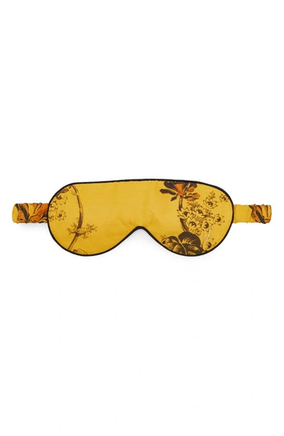 Allsaints Lilly Tencel® Lyocell & Silk Sleep Mask In Gold