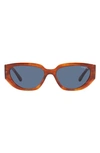 Vogue 52mm Oval Sunglasses In Mustard