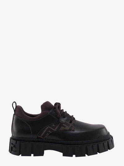Fendi Lace-up Shoe In Brown