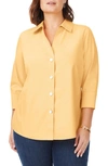 Foxcroft Paige Button-up Shirt In Warm Sun