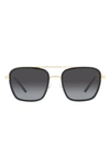 Tory Burch 55mm Gradient Square Sunglasses In Black