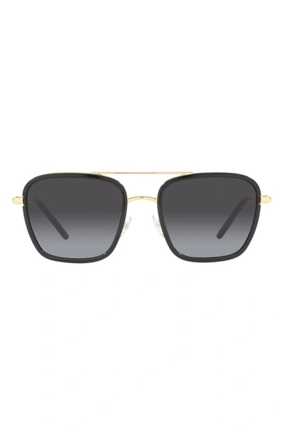 Tory Burch 55mm Gradient Square Sunglasses In Black