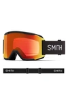 Smith Squad 203mm Chromapop™ Snow Goggles In Black / Chromapop Red Mirror