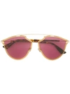 Dior So Real Aviator Sunglasses In Metallic