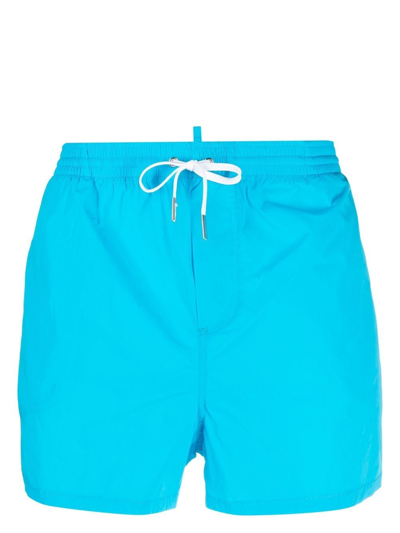 Dsquared2 Logo-print Swim Shorts In Blue