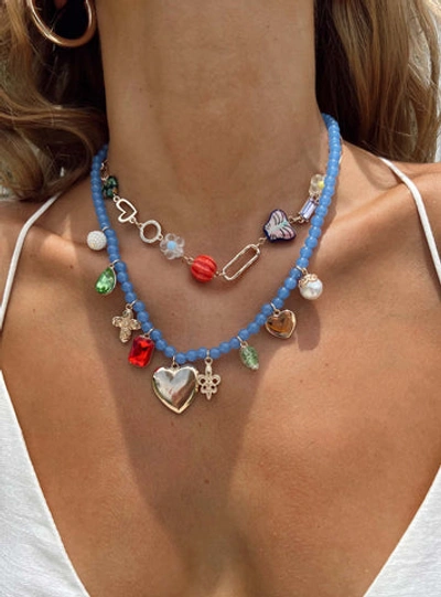 Princess Polly Villaz Necklace In Multi