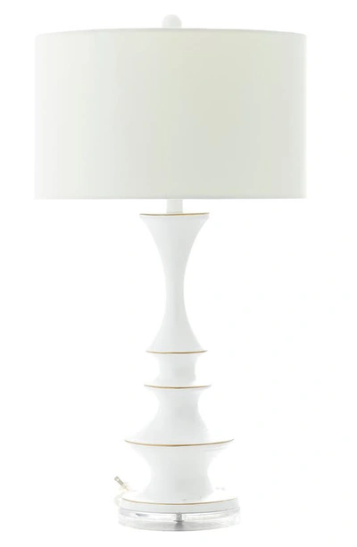Sonoma Sage Home White Polystone Linen Lamp