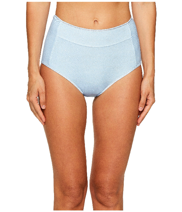 light blue high waisted bikini bottoms