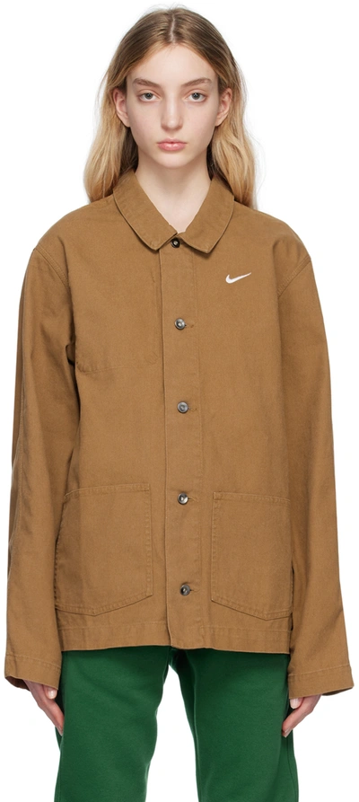 Nike Unlined Chore Coat In Brown