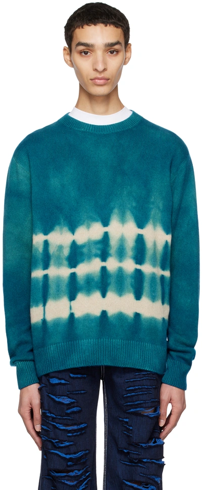 The Elder Statesman Blue Vision Sweater