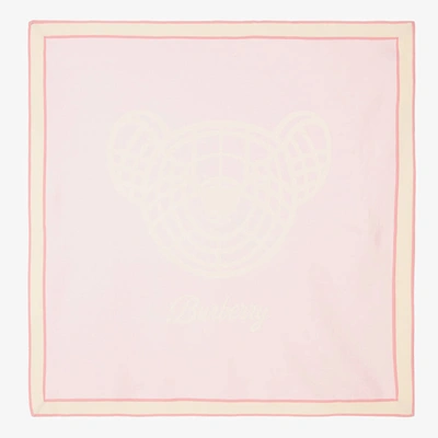 Burberry Pink Thomas Bear Baby Blanket (90cm)