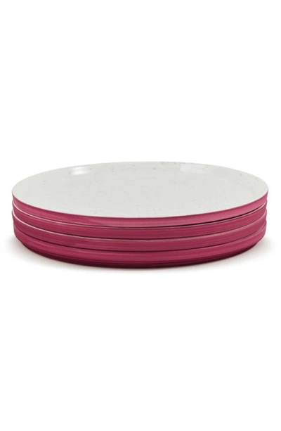 Our Place Set Of 4 Side Plates In Rosa